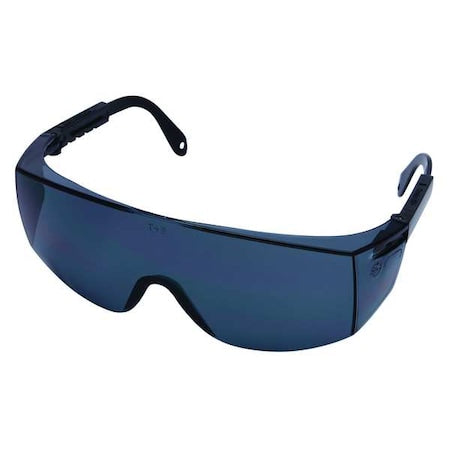 Quest, Safety Glasses, Anti-Scratch, Gray Lens, Black Frame, Frameless