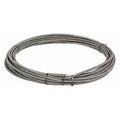 Drain Cleaning Cable, 3/8 in Dia, 50 ft L