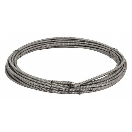 Drain Cleaning Cable, 3/8 in Dia, 50 ft L