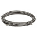 Drain Cleaning Cable, 1/2 in Dia, 50 ft L