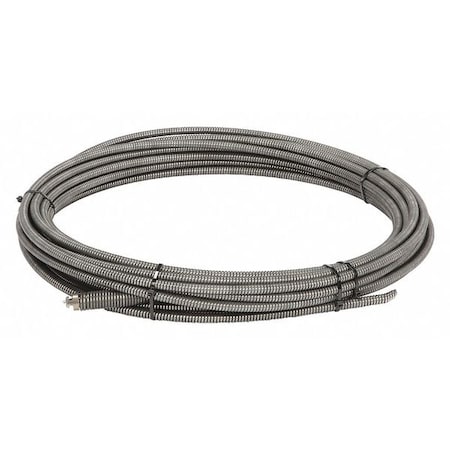 Drain Cleaning Cable, 1/2 in Dia, 50 ft L