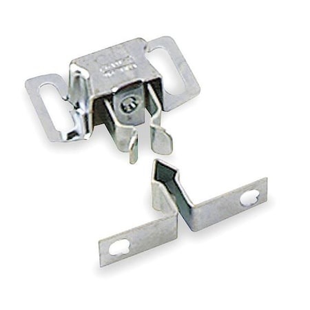 Grab Catch, Pull-to-Open, Spring, 4 lb., Catch/Latch Width: 1 3/32 in