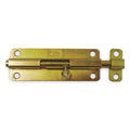 Barrel Slide Bolt, Yellow Zinc, 5 In. L