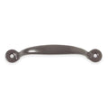 Door Pull, Steel, 4 7/8 In L, Unthr. Through Holes