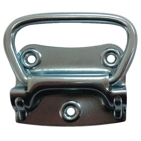 Chest Handle, Steel, 2 3/4 In L, Zinc, Unthr. Through Holes