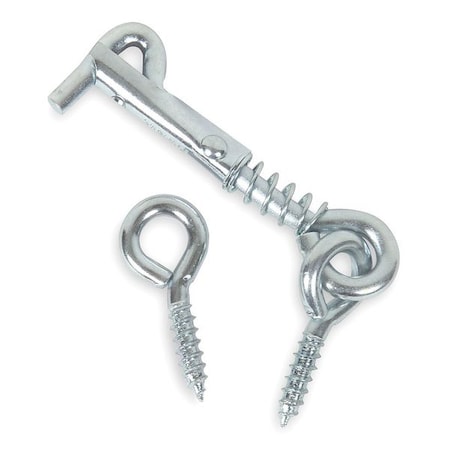 Eye Hook, Steel, Length 2 In, PK20