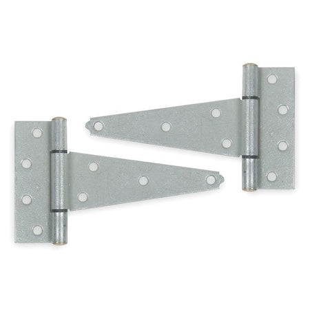 Tee Hinge, Steel, 1 13/16 in Leaf W x 4 1/4 in Leaf H, Galvanized Steel