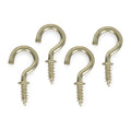 Cup Hook, Brass, Length 1/2 In, PK20
