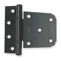 Tee Hinge, Steel, 1 11/16 in Leaf W x 4 1/4 in Leaf H, Black Enamel