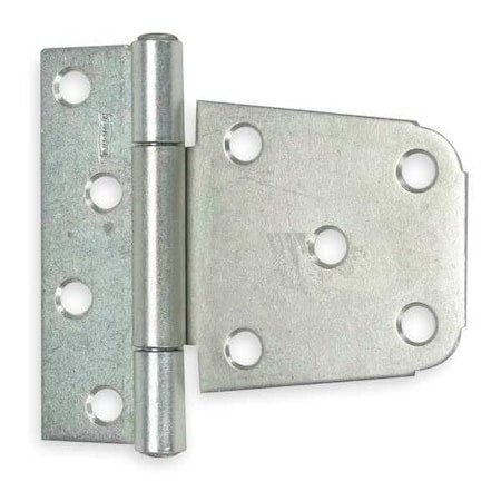 Tee Hinge, Steel, 1 11/16 in Leaf W x 4 1/4 in Leaf H, zinc plated