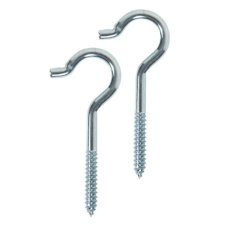 Ceiling Hook, Zinc, Length 2 1/2 In, PK20