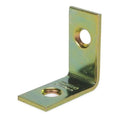 Corner Brace, Brass, 1 x 1/2 In, PK4