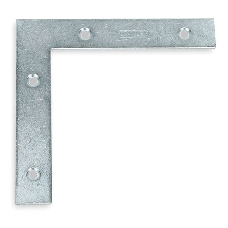 Flat Corner Brace, Steel, 7/8 In W
