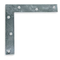 Flat Corner Brace, Steel, 6 In W