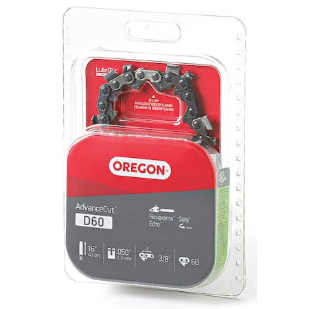 Saw Chain, 16 In., .050 In., 3/8 In. Pitch