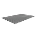 Decking, Steel, 72 in W, 48 in D, Industrial Gray, Powder Coated Finish, Gauge: 22