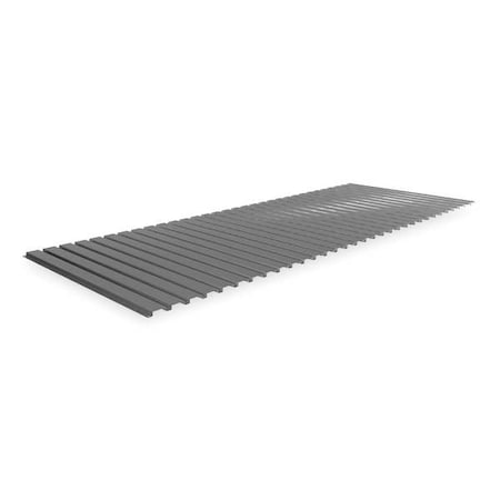 Decking, Steel, 96 in W, 36 in D, Industrial Gray, Powder Coated Finish, Gauge: 22