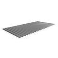 Decking, Steel, 72 in W, 36 in D, Industrial Gray, Powder Coated Finish, Gauge: 22