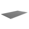 Decking, Steel, 60 in W, 36 in D, Industrial Gray, Powder Coated Finish, Gauge: 22