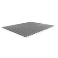 Decking, Steel, 60 in W, 48 in D, Industrial Gray, Powder Coated Finish, Gauge: 22