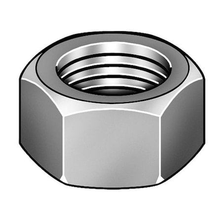 Hex Nut, 5/8"-11, Steel, Grade 8, Advanced Corrosion Resistance, 35/64 in Ht, 25 PK