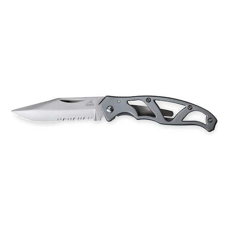 Locking Pocket Knife, Serrated, 2 1/4 In