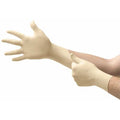 69-210, Disposable Gloves, 3.5 mil Palm, Latex, Powder-Free, M (8), 100 PK, Beige