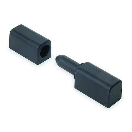 Lift-Off Hinge, Zinc, Full Surface Mounting, 11/16 in Leaf W x 2 1/2 in Leaf H, Black Powder Coat