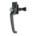 Latch, 7-1/4 In L, 1-1/2 In W, Black