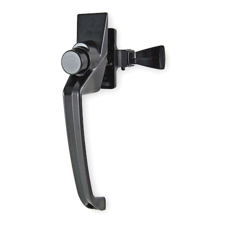 Latch, 7-1/4 In L, 1-1/2 In W, Black