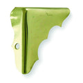 Corner Brace, Brass, 1 Hole, PK4
