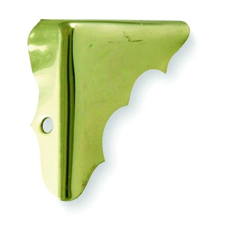 Corner Brace, Brass, 1 Hole, PK4