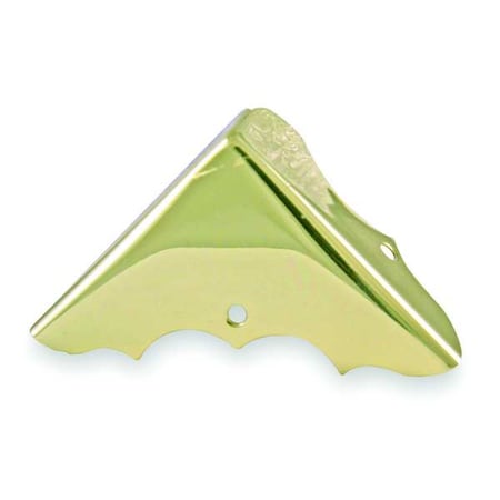 Corner Brace, Brass, 1 Hole, PK4