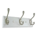 Hooks, Wall Mount, 3 Hook, Satin Nickel