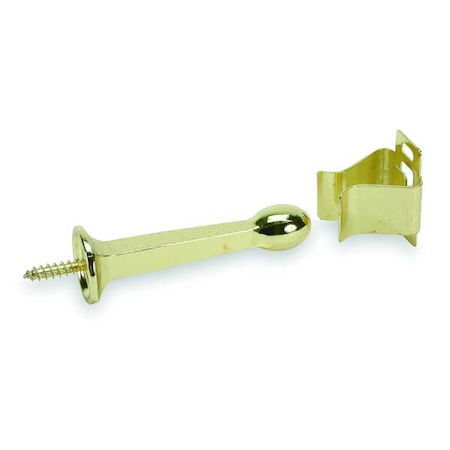 Automatic Door Holder, Brass, Ivory, Wall