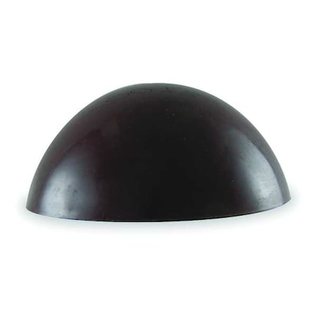 Convex Door Stop, Rubber, Brown