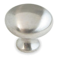 Cabinet Knob, Zinc, Brushed Nickel, Proj. 1-1/16", PK.5