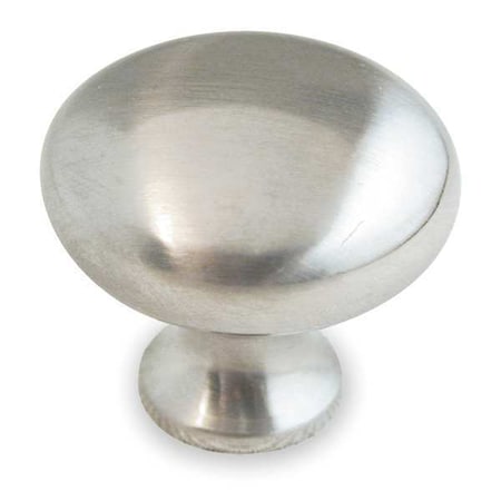 Cabinet Knob, Zinc, Brushed Nickel, Proj. 1-1/16", PK.5
