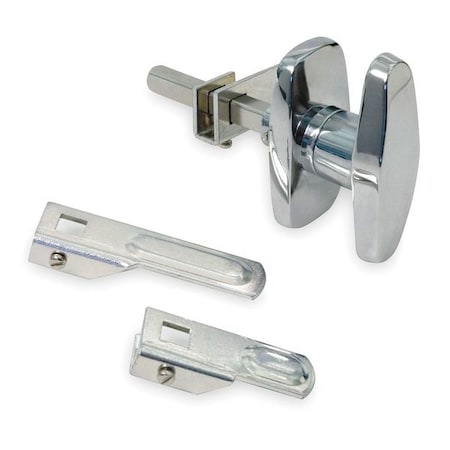 Cam Latch, Nonlocking, Chrome, T Handle