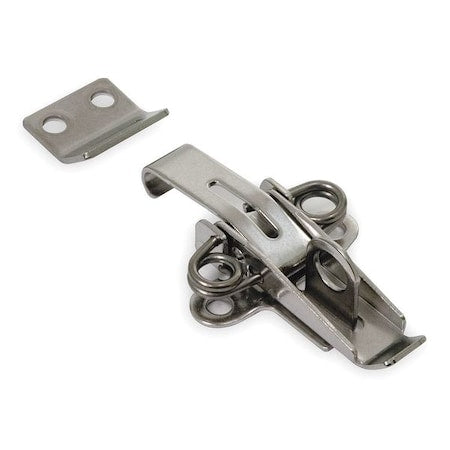 Draw Latch, Padlockable, Natural, Catch/Latch Length: 1-1/4"