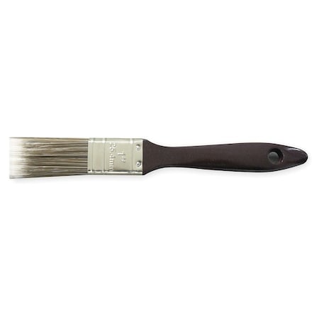 1" Flat Sash Soft, Polyester Bristle, Paint Brush, Plastic Handle