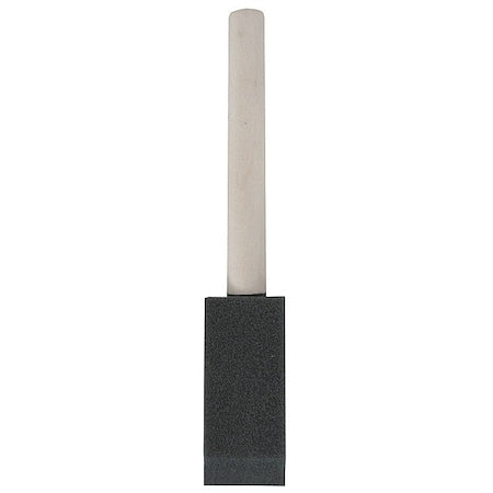 1" Flat Sash Soft, Foam Bristle, Paint Brush, Unfinished Wood Handle
