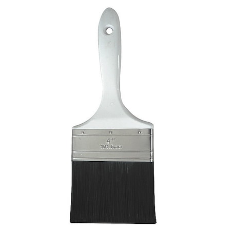 4" Flat Sash Soft, Polyester Bristle, Paint Brush, Plastic Handle