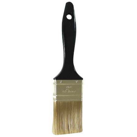 2" Flat Sash Soft, Polyester Bristle, Paint Brush, Plastic Handle
