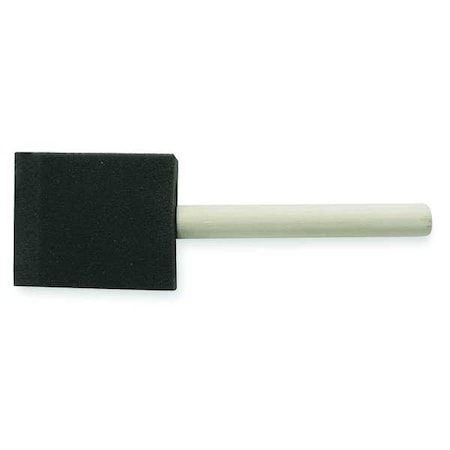 2" Flat Sash Soft, Foam Bristle, Paint Brush, Unfinished Wood Handle