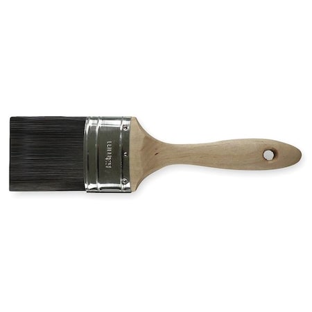 2-1/2" Wall Firm, Polyester Bristle, Paint Brush, Sealed Wood Handle