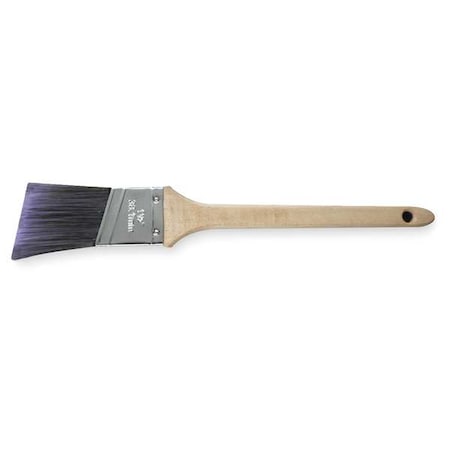 1-1/2" Angle Sash Firm, Polyester Bristle, Paint Brush, Sealed Wood Handle