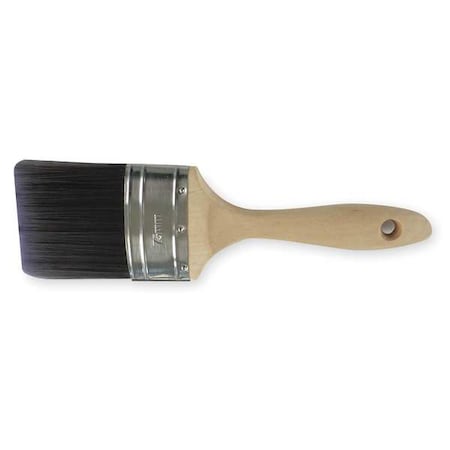 3" Angle Sash Firm, Polyester Bristle, Paint Brush, Sealed Wood Handle