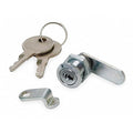 Pin Tumbler Keyed Cam Lock, Chrome, 19/64 in For Door Thickness, 2 Number of Keys, Alike Key Type