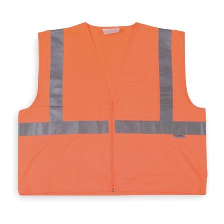 5XL Class 2 High Visibility Vest, Orange